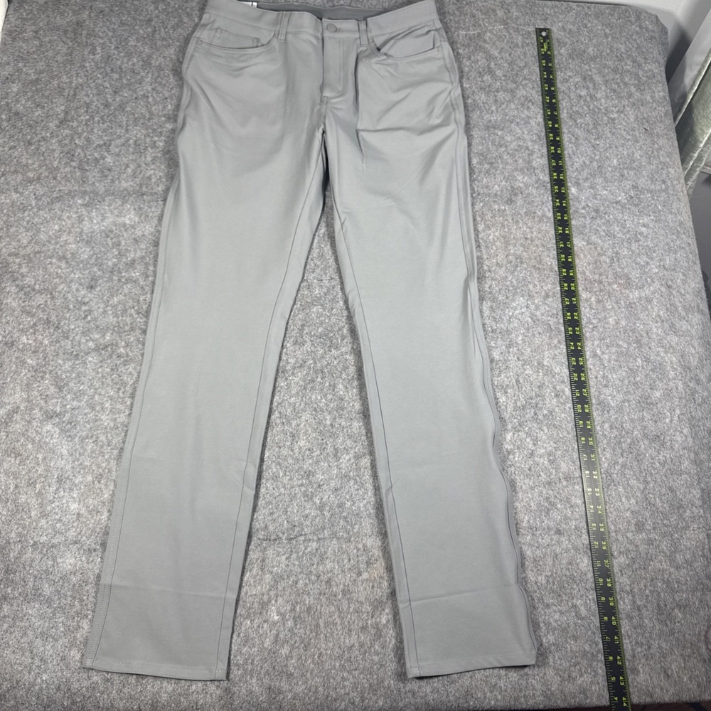 Greg Norman Mens Performance Pant ML75 Gray 32x34 Stretch Chino